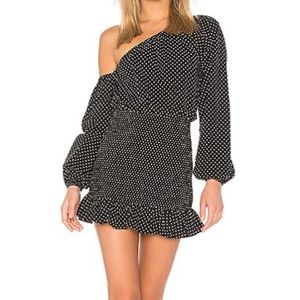 Revolve Black Polka Dot